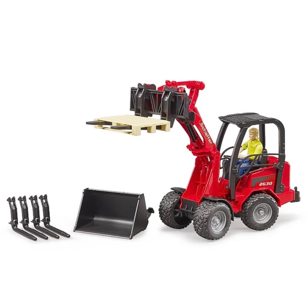 Mini chargeur jouet Bruder Schäffer 2034 rouge 02190 Mini chargeur jouet Bruder Schäffer 2034 rouge 02190