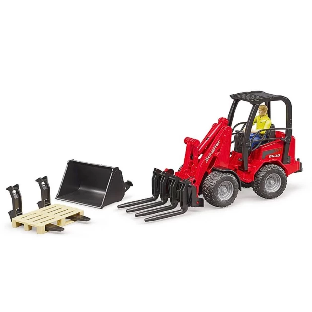 Mini chargeur jouet Bruder Schäffer 2034 rouge 02190 Mini chargeur jouet Bruder Schäffer 2034 rouge 02190