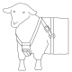 Marker block harness for ram