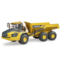 Construction truck with tipping trailer toy by Bruder Construction truck with tipping trailer toy by Bruder