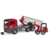 MB Arocs Roll-Off container truck with Schaeffer HR16 Bruder toy 036249