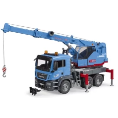 MAN TGS kraanwagen op schaal met werkende lier MAN TGS kraanwagen op schaal met werkende lier