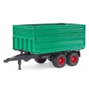 Tandem axle transport trailer with removable panel