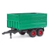 Tandem axle transport trailer with removable panel