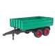 Tandem axle transport trailer with removable panel