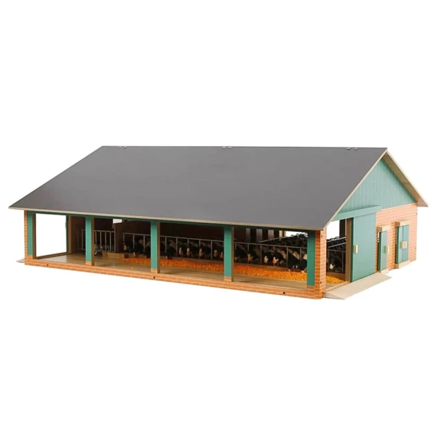 Wooden farms with stalls, stables, and Kids Globe shed