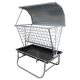 Galvanized rack with feeder Galvanized rack with feeder