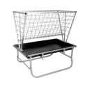 Galvanized rack with feeder