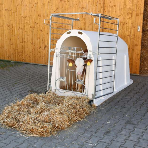 Niche à veaux PE UV+ avec enclos lourd