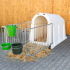 Calf hutch PE UV+ with heavy enclosure
