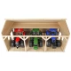 Wooden shed for 3 Bruder toy tractors 178287