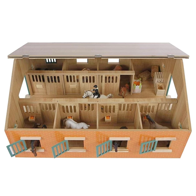 Ecurie avec boxes pour chevaux jouet Kids Globe Farming