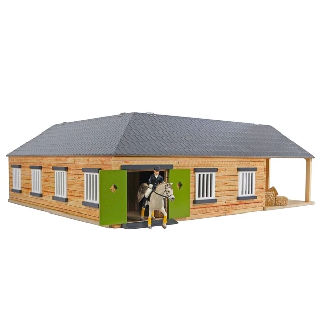 Ecurie avec boxes pour chevaux jouet Kids Globe Farming