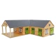 Ecurie avec boxes pour chevaux jouet Kids Globe Farming