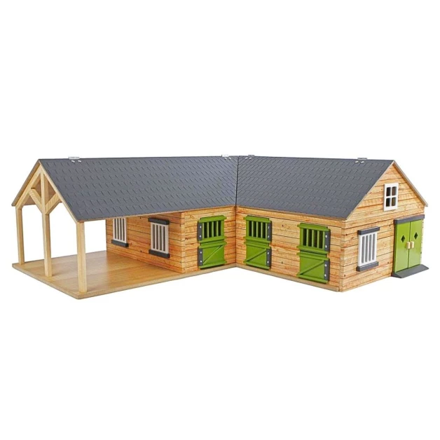 Ecurie avec boxes pour chevaux jouet Kids Globe Farming