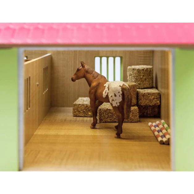 Ecurie avec boxes pour chevaux jouet Kids Globe Farming