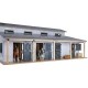 Grande écurie en bois avec boxes et paddock Grande écurie en bois avec boxes et paddock