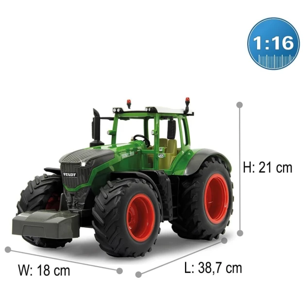 Remote-controlled tractors and cranes 1/16