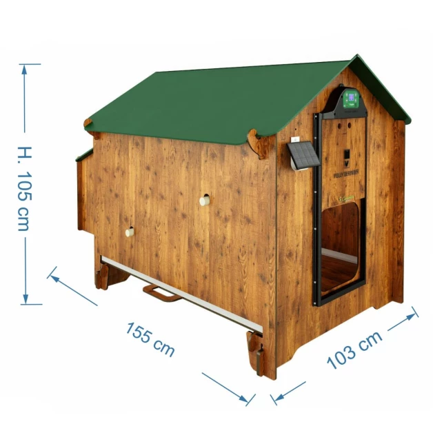 High-quality HPL chicken coop, red mite resistant