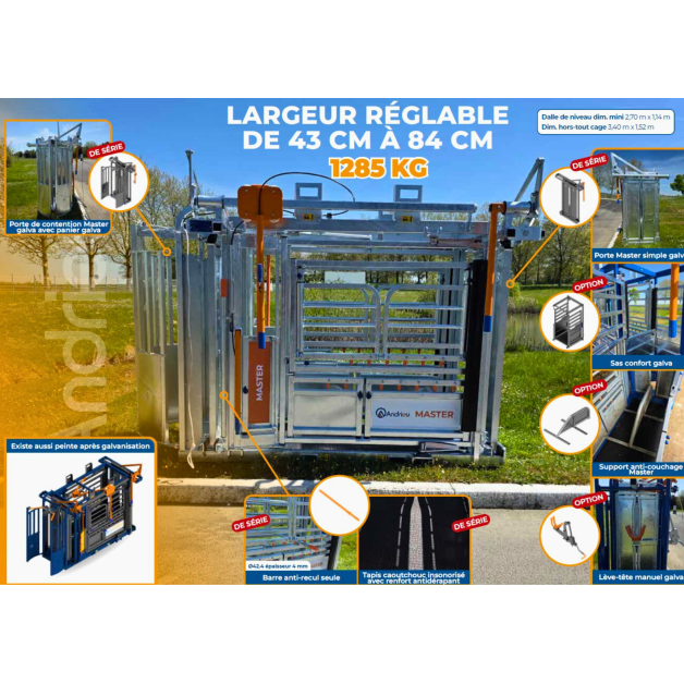 Cage de contention Andrieu MASTER classique