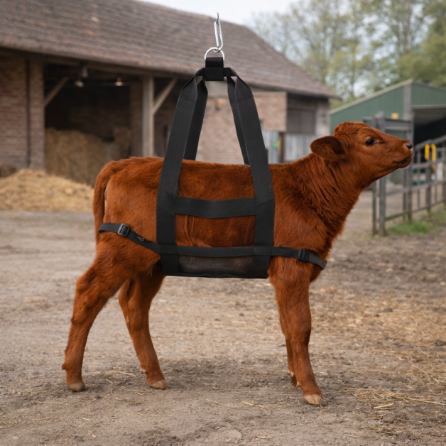 Lifting harness for calves and sheep