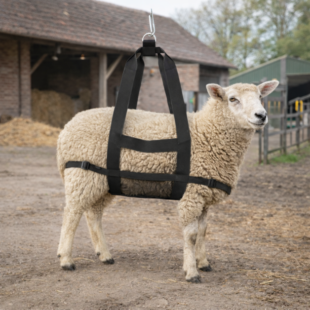 Hefharnas voor kalveren en schapen