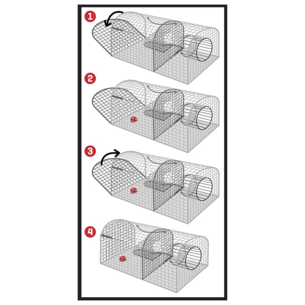 Cage piège multi capture contre les nuisibles
