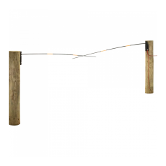 Flexible electric barrier for frequent passage