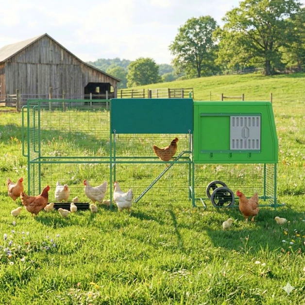 Mobile Chicken Coop EGG COLLECTION GAUN