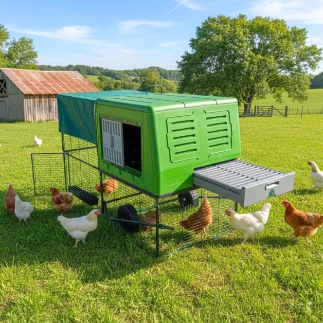 Mobile Chicken Coop EGG COLLECTION GAUN