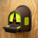 Automatic nesting box for clean and protected eggs.