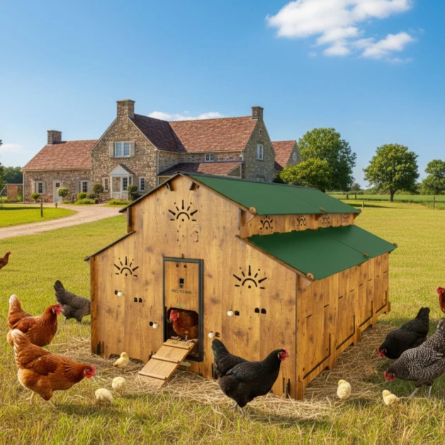 HPL chicken coop for 25 hens - base module