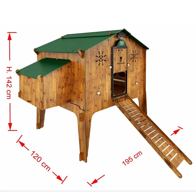 High-quality HPL chicken coop, red mite resistant