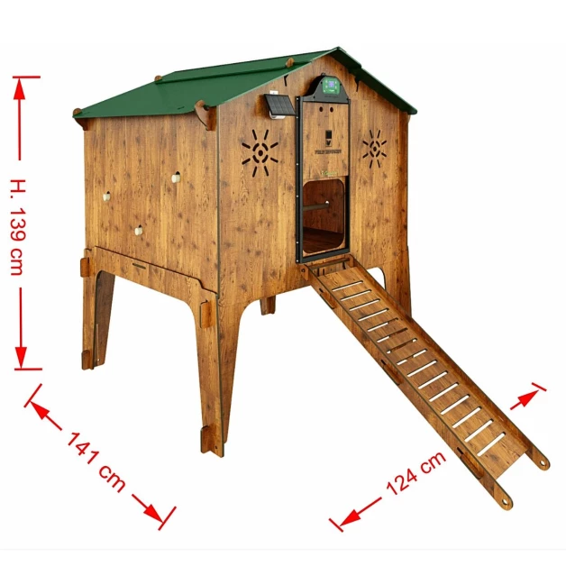 High-quality HPL chicken coop, red mite resistant