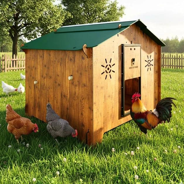 High-quality HPL chicken coop, red mite resistant