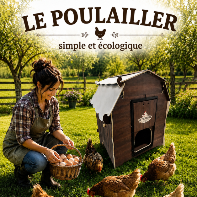 Poulailler écologique en fibre végétale pour 5 poules