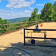 Career barrier in eco-composite with handrail