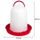Plastic water trough for antifreeze support