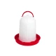 Plastic water trough for antifreeze support