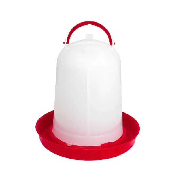 Plastic water trough for antifreeze support