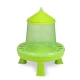 Green plastic standing hopper feeder
