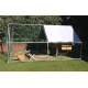 Large enclosure for chickens and other poultry of 12 m²