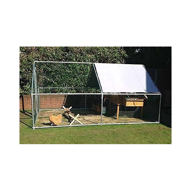 Grand enclos pour poules et autres volailles de 12 m²