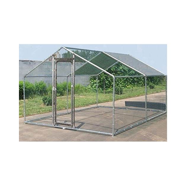 Large enclosure for chickens and other poultry of 12 m²