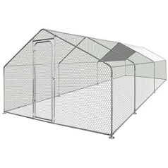 Large enclosure for chickens and other poultry of 12 m²