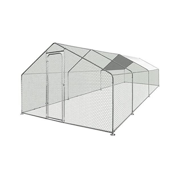 Grand enclos pour poules et autres volailles de 12 m²