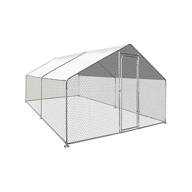 Grand enclos pour poules et autres volailles de 12 m²