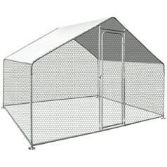 Large enclosure for chickens and other poultry of 12 m²