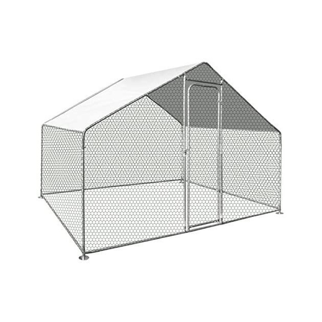 Large enclosure for chickens and other poultry of 12 m²