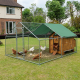 Grand enclos pour poules et autres volailles de 12 m²